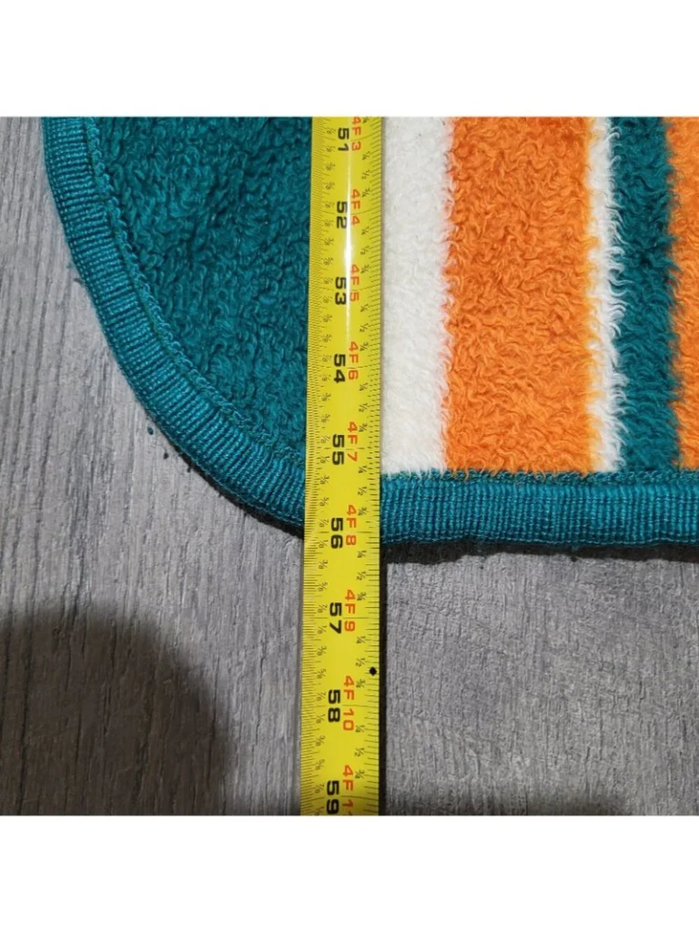 Vintage San Marcos Miami Dolphins Retro 80s Fleece NFL Stadium Throw Blanket